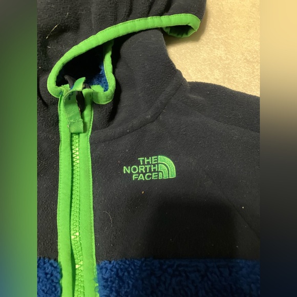The North Face Kids Blue and Green One Piece Snowsuit - Picture 5 of 7